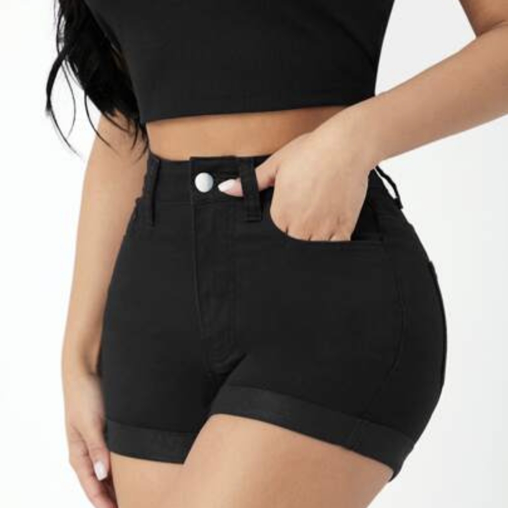 Aeropostale High Waist Black Women's Shorts